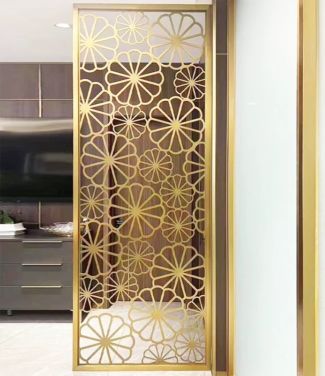 How Can Artistic Styles Stainless Steel Room Separate Screen Transform Modern Interiors