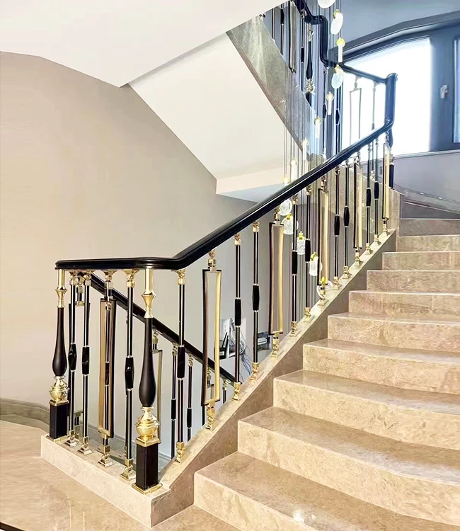 Why Is Luxury Design Aluminum Carved Stair Railing the Perfect Choice for Elegant and Durable Spaces